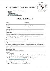 Aufnahmeantrag